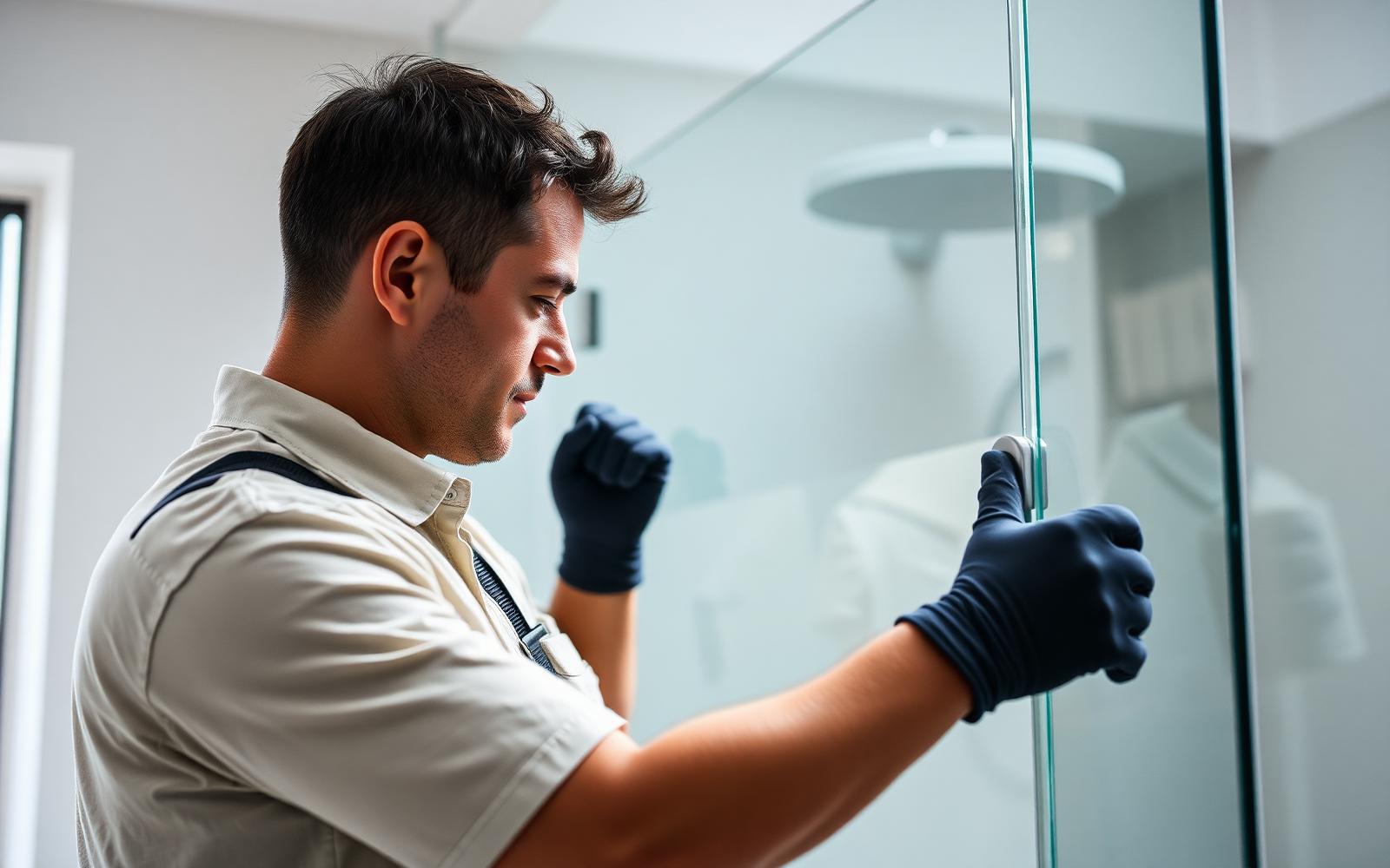 Australian glaziers at work